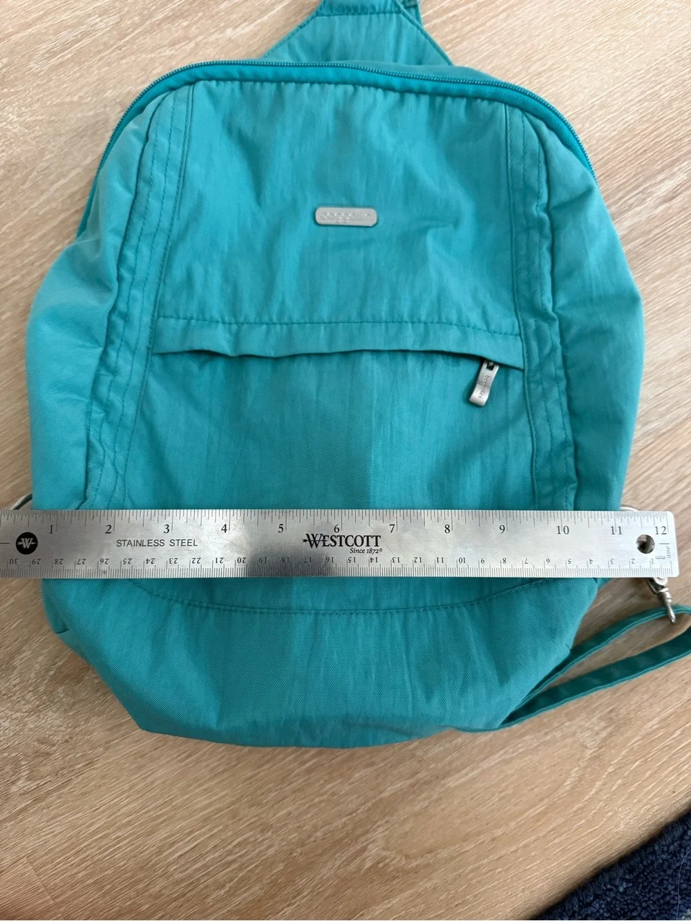 Baggallini Excursion Sling Rare Teal Color Convertible Crossbody to Backpack